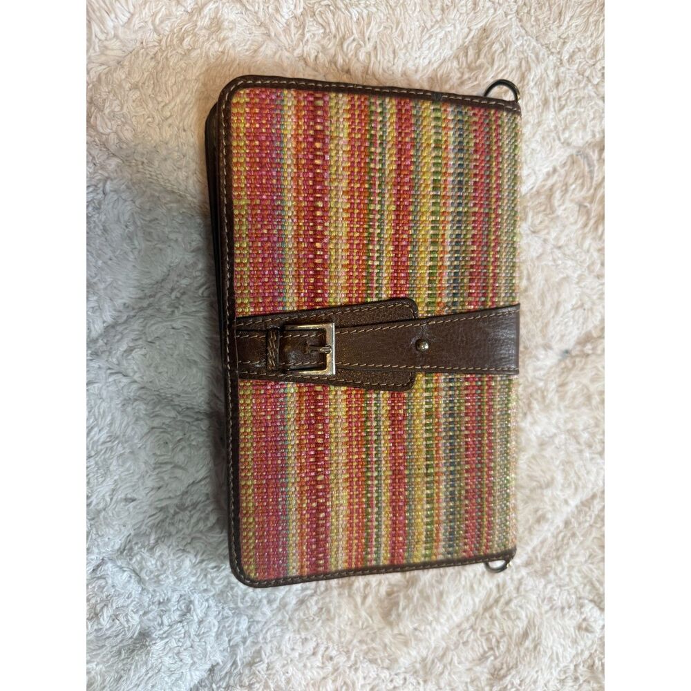 Etienne Aigner vintage canvas wallet organizer